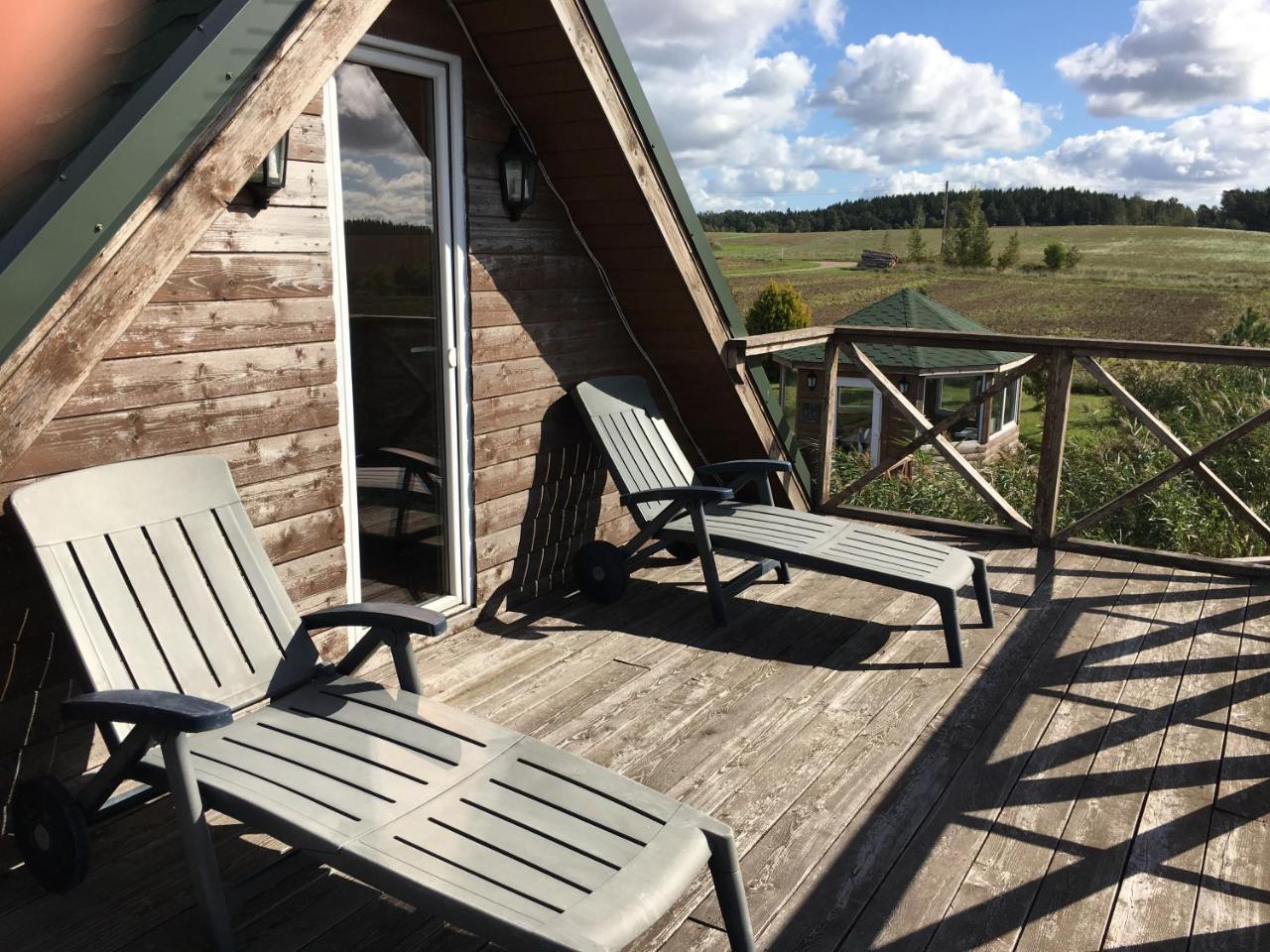 Sveciu Namelis - Pirtis Villa Vydmantai Exteriör bild